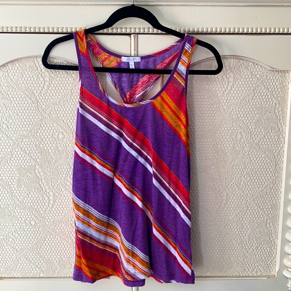 Multi-colored sleeveless tank top - Picture 1 of 2